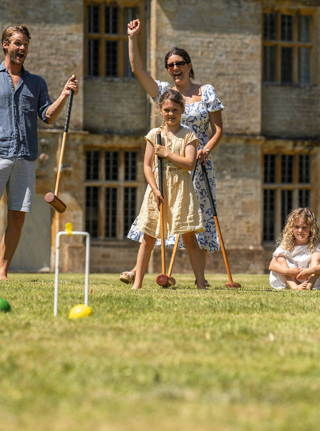 Croquet at Newton Surmaville 