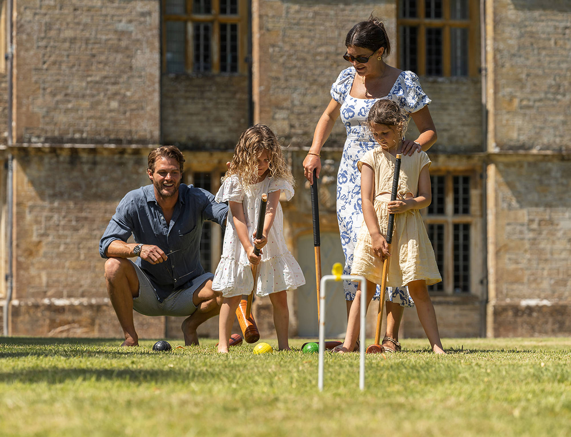 Croquet at Newton Surmaville 