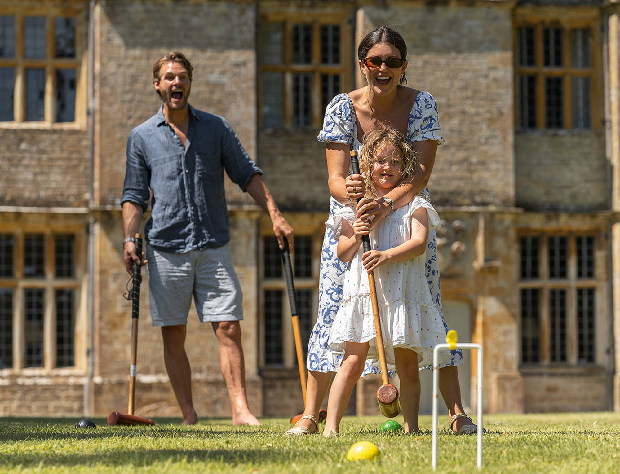 Croquet at Newton Surmaville 